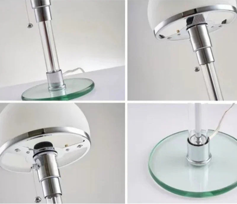 Nordic Bauhaus-Inspired LED Glass Table Lamp