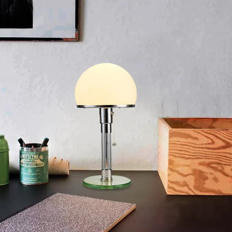 Nordic Bauhaus-Inspired LED Glass Table Lamp