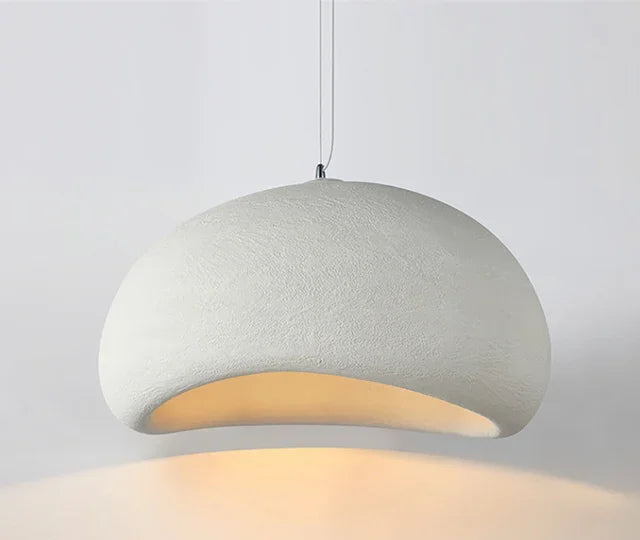 Japanese-Style Sculpted Pendant Light