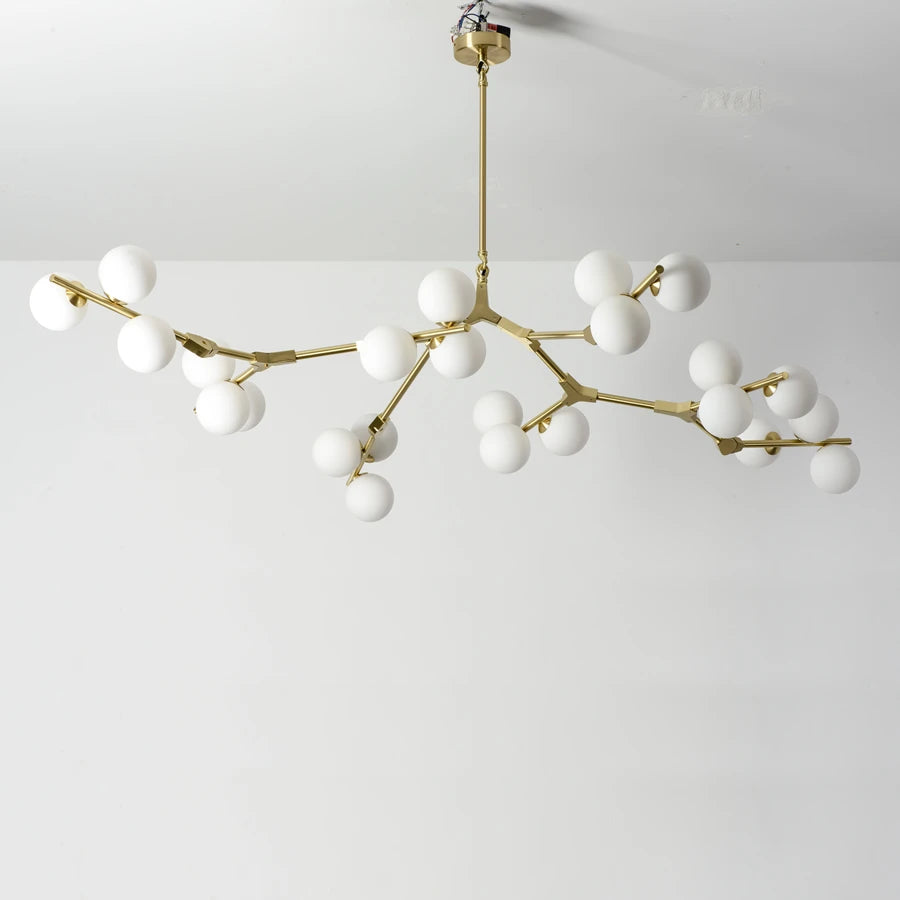 Modern Art Deco Molecular Chandelier