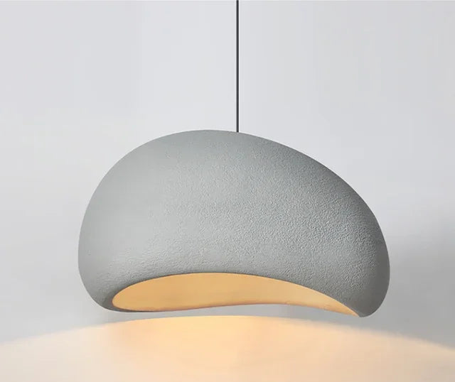 Japanese-Style Sculpted Pendant Light