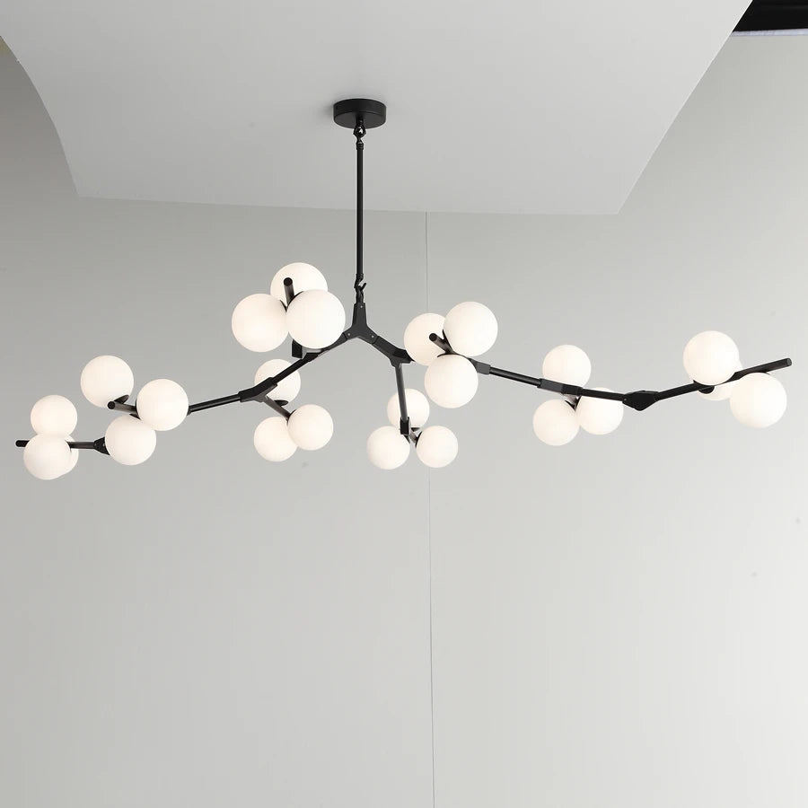 Modern Art Deco Molecular Chandelier