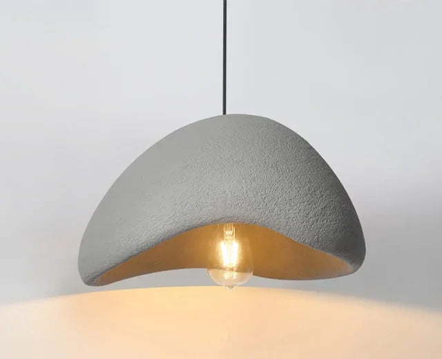 Japanese-Style Sculpted Pendant Light