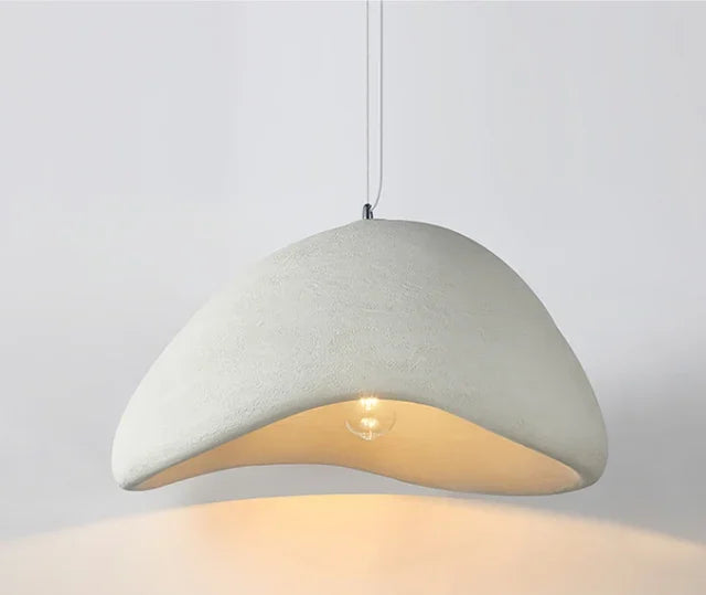 Japanese-Style Sculpted Pendant Light