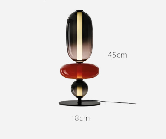Stained Glass LED Floor Candy Lamp