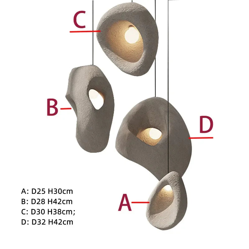 Nordic Wabi-Sabi Pendant Light