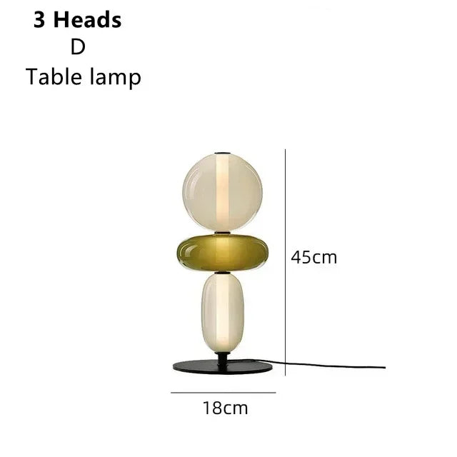 Stained Glass LED Floor Candy Lamp