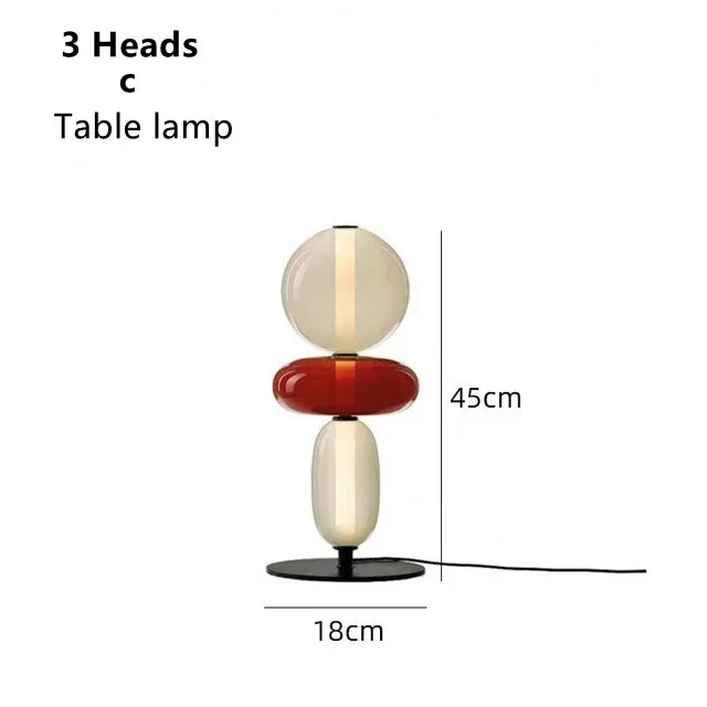 Stained Glass LED Floor Candy Lamp