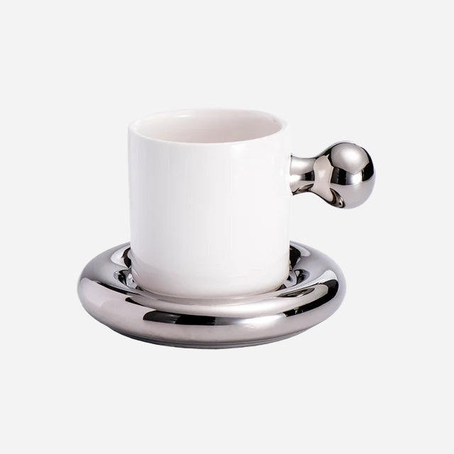 Art Deco Mug with Saucer