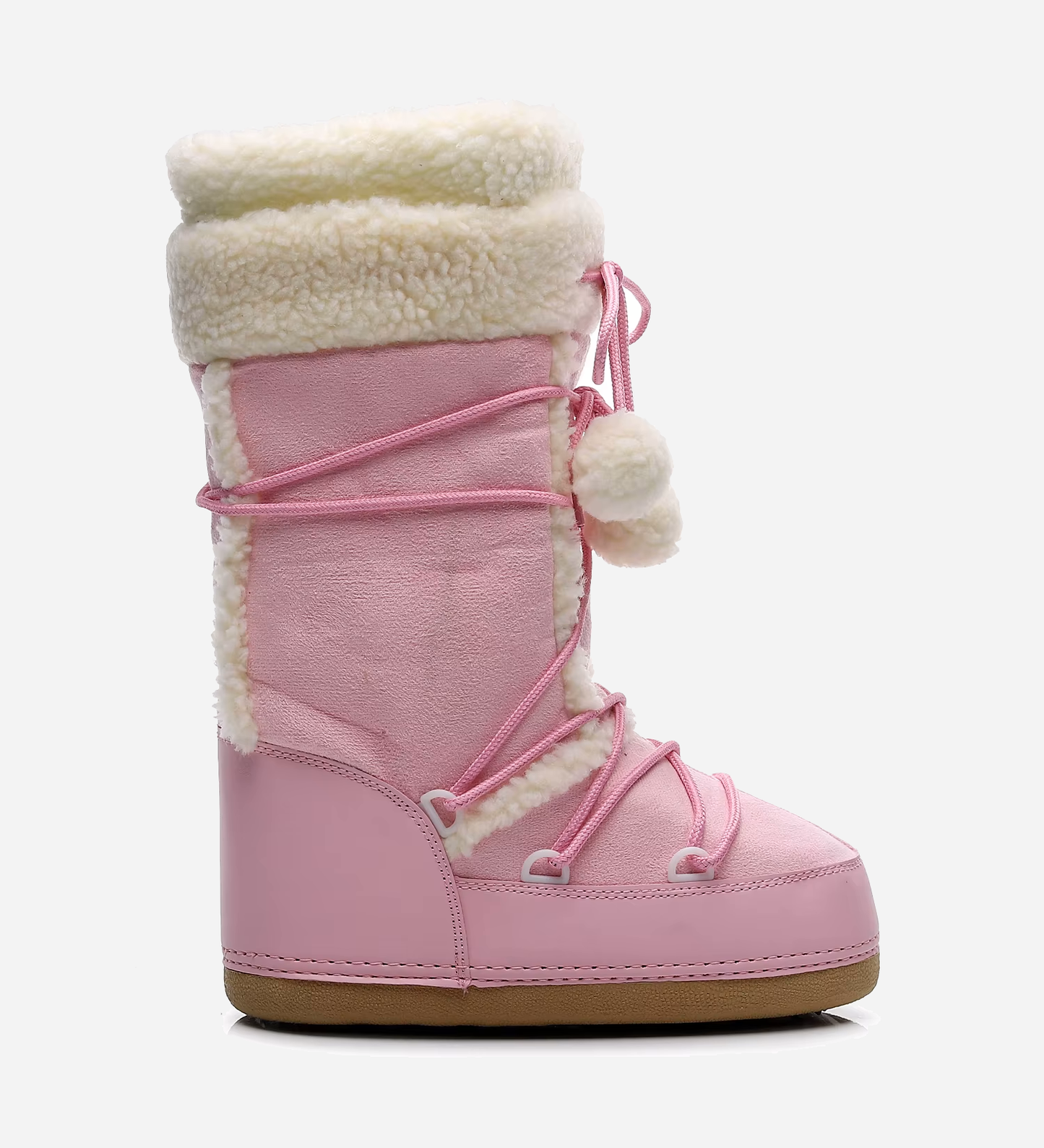 Pom Pom Pink Snow Boots