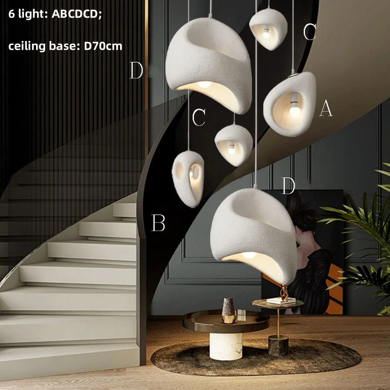 Nordic Wabi-Sabi Pendant Light