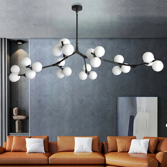 Modern Art Deco Molecular Chandelier