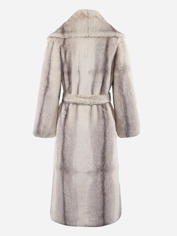 Gradient Faux Fur Coat