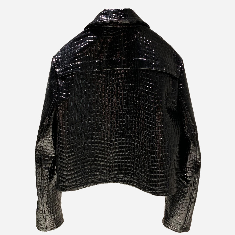 Patent Leather Bubble Jackets