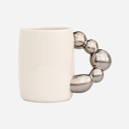 Bubble Handle Ceramic Mug