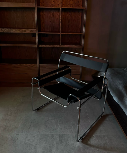 Modern Nordic Lounge Chair – Bauhaus-Inspired