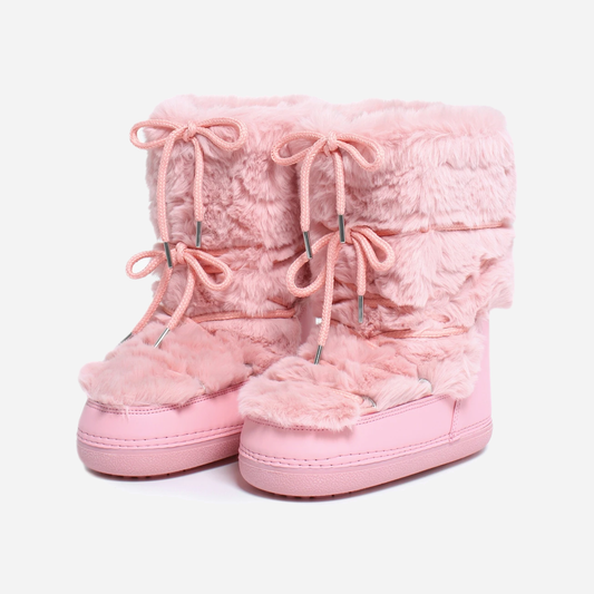 Pink Snow Boots Long