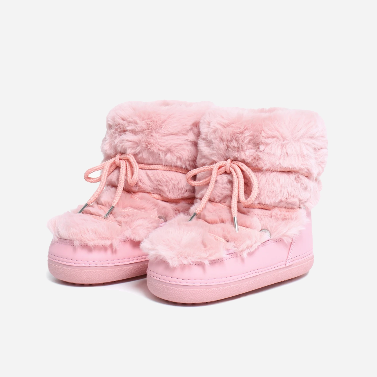 Pink Snow Boots Short