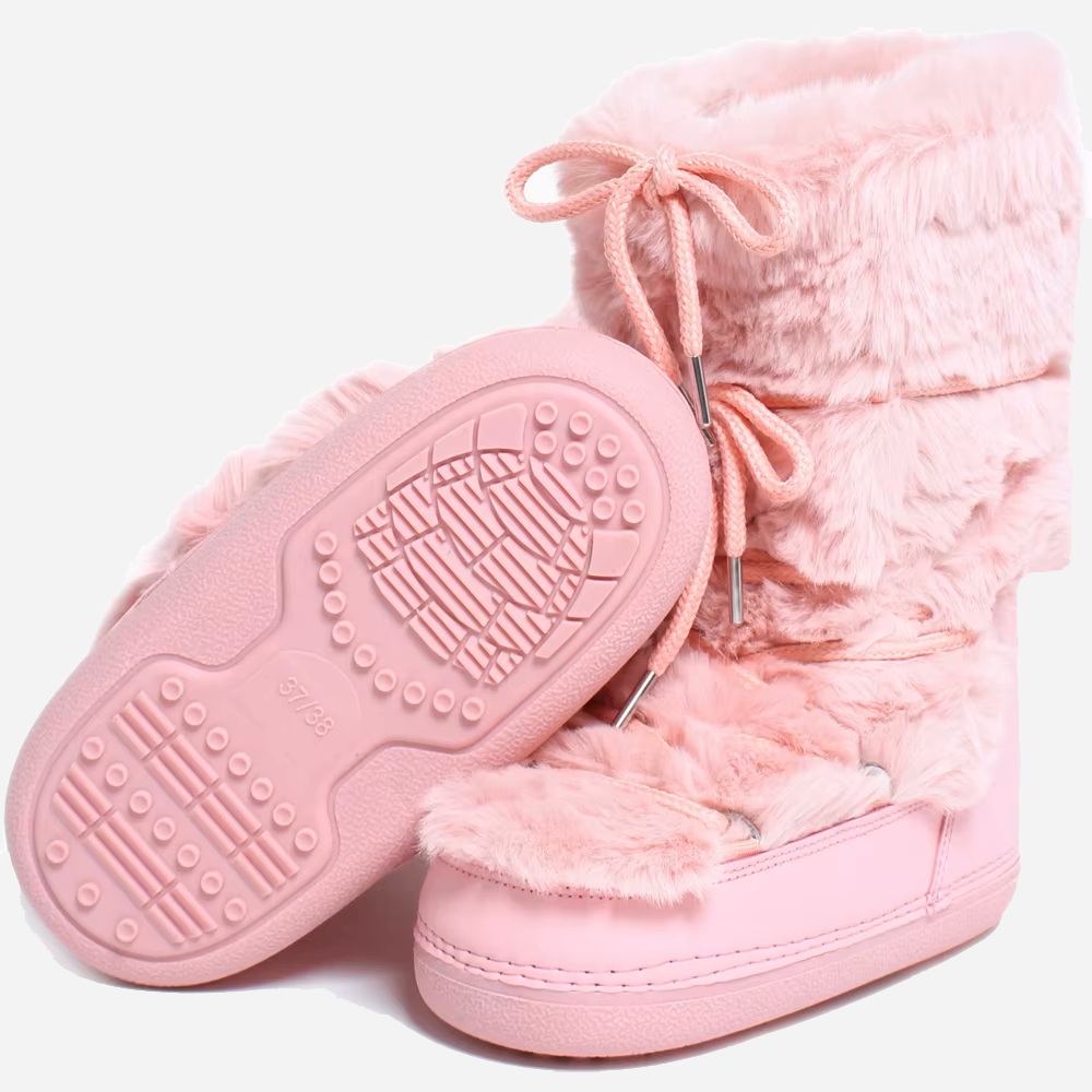 Pink Snow Boots Long