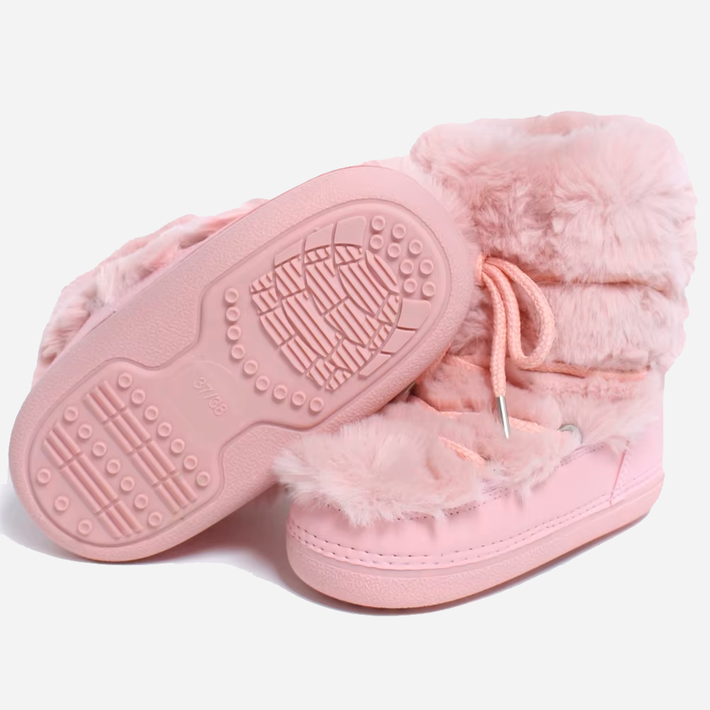 Pink Snow Boots Short