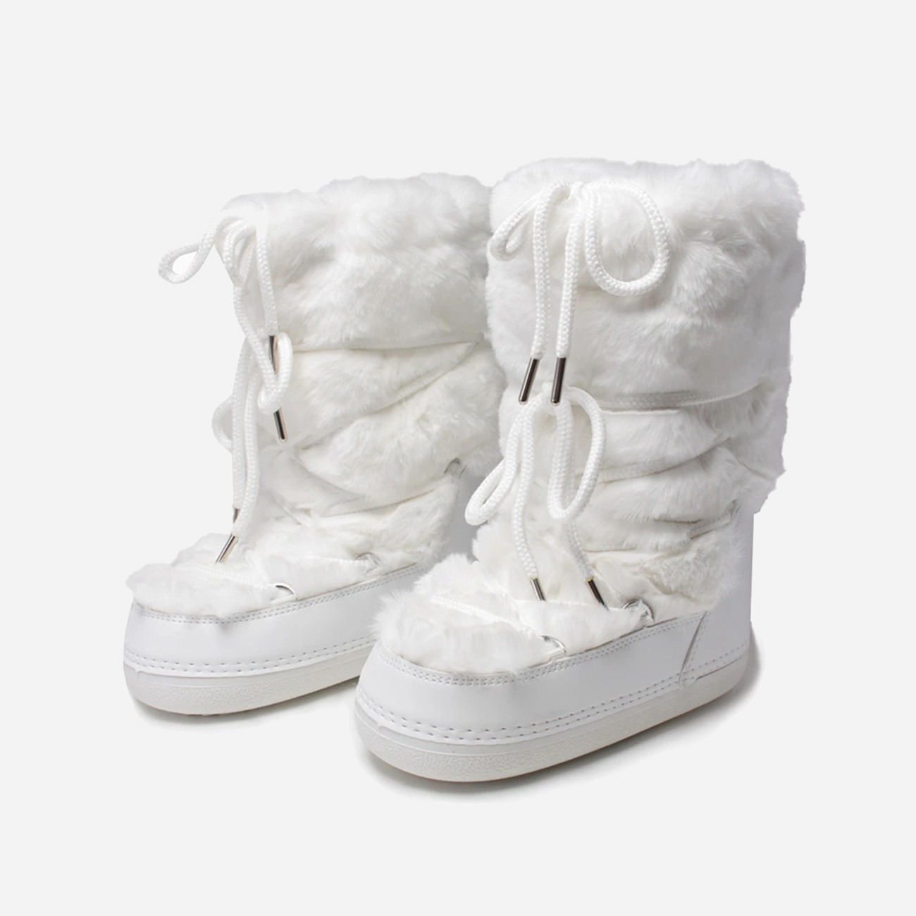 White Snow Boots Long