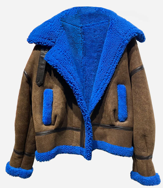 Shearling Jacket Vintage Suede